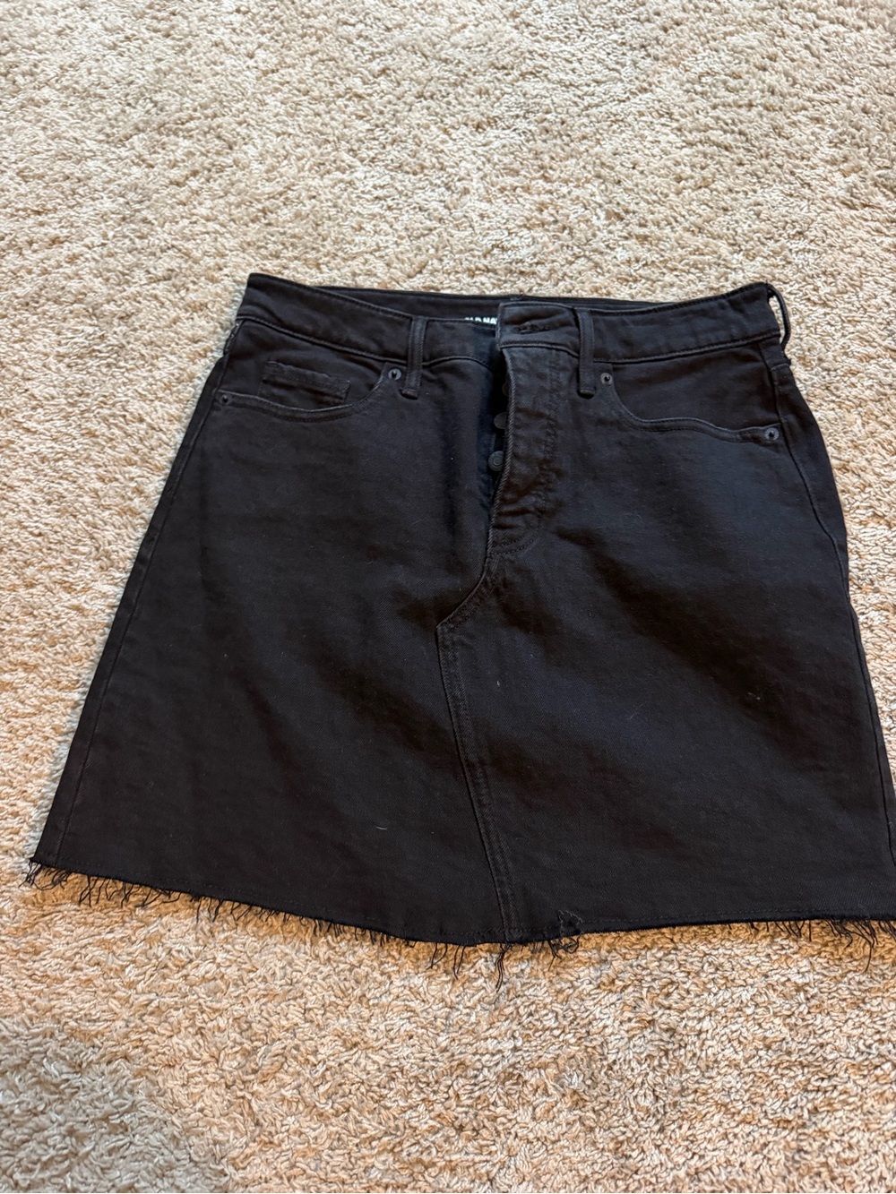 Old Navy Black A-Line Denim Skirt